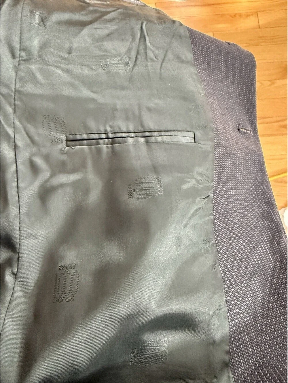 Studio 0001 Ferre Italy Sport Coat Men Charcoal Gray Wool Saks 5th Ave 40-42R